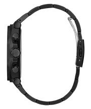 Guess Edge Chronograph Black Dial Black Steel Strap Watch For Men - GW0539G3