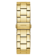 Guess Multi-function Diamonds White Dial Gold Steel Strap Watch for Women - W0559L2