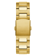 Guess Headliner Multifunction Black Dial Gold Steel Strap Watch For Men - GW0572G2
