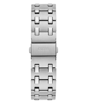 Guess Asset Quartz Blue Dial Silver Steel Strap Watch For Men - GW0575G4