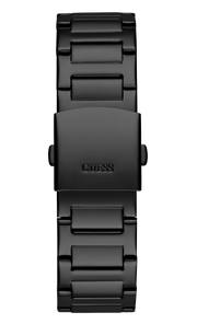 Guess Duke Glitz Crystals Black Dial Black Steel Strap Watch For Men - GW0576G3