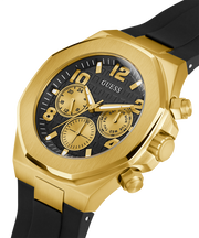 Guess Empire Chronograph Quartz Black Dial Black Silicon Strap Watch For Men - GW0583G2
