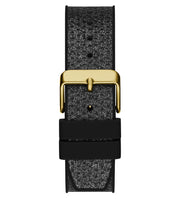 Guess Asteria Multifunction Gold Dial Black Rubber Strap Watch For Women - GW0620L2