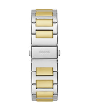 Guess Dress Chronograph Multifunction Green Dial Two Tone Steel Strap Watch For Men - GW0631G1