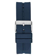 Guess Leo Chronograph Navy Blue Dial Blue Silicone Strap Watch For Men - GW0637G1