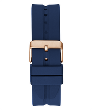 Guess Leo Chronograph Blue Dial Blue Silicone Strap Watch For Men - GW0637G3