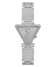 Guess Fame Quartz Crystals Silver Dial Silver Steel Strap Watch For Women - GW0644L1