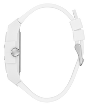 Guess Phoenix Analog White Dial White Silicone Strap Watch for Men - GW0720G1