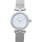 Gucci Diamantissima Quartz Diamonds Mother of Pearl Dial Silver Mesh Bracelet Watch for Women - YA141504
