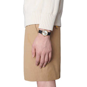 Gucci G Timeless Quartz Silver Dial Black Leather Strap Watch For Women - YA1265023
