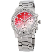 Guess Confetti Diamonds Silver Dial Silver Steel Strap Watch for Women - W0774L7