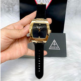 Guess Phoenix Black Dial Black Rubber Strap Watch for Men - GW0386G3