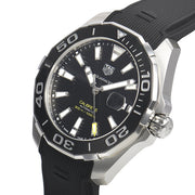 Tag Heuer Aquaracer Calibre 5 Automatic Black Dial Black Rubber Strap Watch for Men -  WAY211A.FT6151