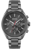 Hugo Boss Distinct Chronograph Grey Dial Grey Steel Strap Watch for Men - 1513858