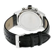 Hugo Boss Jet Chronograph White Dial Black Leather Strap Watch for Men - 1513282