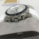 Michael Kors Berkley Chronograph Silver Dial White Rubber Strap Watch For Women - MKO1040