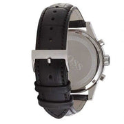 Hugo Boss Jet Chronograph Black Dial Black Leather Strap Watch for Men - 1513279