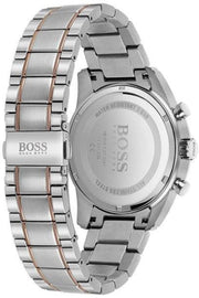 Hugo Boss Skymaster Chronograph Grey Dial Two Tone Steel Strap Watch for Men - 1513789