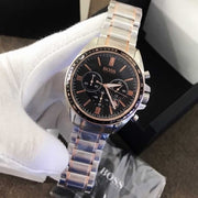 Hugo Boss Driver Sport Chronograph Grey Dial Two Tone Steel Strap Watch for Men - 1513094