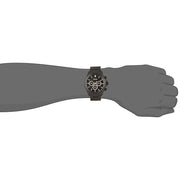 Hugo Boss Ikon Chronograph Black Dial Black Steel Strap Watch for Men - 1513278