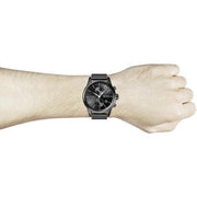 Hugo Boss Associate Chronograph Black Dial Black Mesh Bracelet Watch for Men - 1513769
