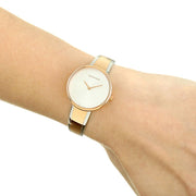 Calvin Klein Seduce Silver Dial Two Tone Steel Strap Watch for Women - K4E2N61X