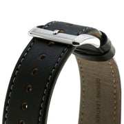 Hugo Boss Aero Chronograph Black Dial Black Leather Strap Watch for Men - 1513770