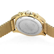 Hugo Boss Ocean Edition Chronograph Black Dial Gold Mesh Bracelet Watch for Men - 1513703