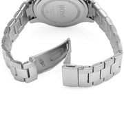 Hugo Boss Premiere Chronorgaph Rose Gold Dial Silver Steel Strap Watch for Women - 1502444