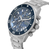 Hugo Boss Admiral Chronograph Blue Dial Silver Steel Strap Watch for Men - 1513907