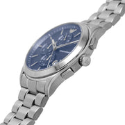 Emporio Armani Renato Chronograph Blue Dial Silver Steel Strap Watch For Men - AR11528