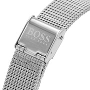 Hugo Boss Flawless Chronograph Silver Dial Silver Mesh Bracelet Watch for Women -1502551