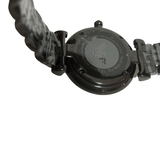 Emporio Armani Gianni T Bar Black Dial Black Steel Strap Watch For Women - AR11245