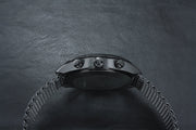 Tissot T Classic PR 100 Chronograph Black Dial Black Mesh Bracelet Watch For Men - T101.417.33.051.00