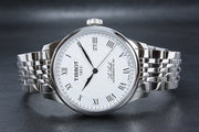 Tissot Le Locle Powermatic 80 Silver Dal Silver Steel Strap Watch For Men - T006.407.11.033.00