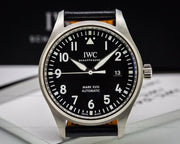 IWC Pilot's Mark XVIII 40mm Black Dial Black Leather Strap Watch for Men - IW327001