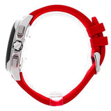 Hugo Boss Volane Chronograph Black Dial Red Rubber Strap Watch for Men - 1513959