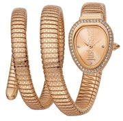 Just Cavalli Doppio Rose Gold Dial Rose Gold Steel Strap Watch for Women - JC1L163M0035