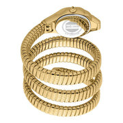 Just Cavalli Ravenna Green Dial Gold Steel Strap Watch for Women - JC1L271M0035