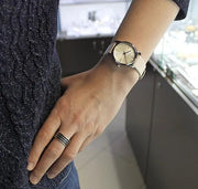 Calvin Klein City White Dial White Leather Strap Watch for Women - K2G231XH