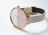 Calvin Klein Rise White Dial White Leather Strap Watch for Women - K7A236LH