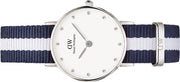 Daniel Wellington Classy Glasgow White Dial Two Tone NATO Strap Watch For Women - DW00100074