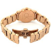 Calvin Klein City White Mother of Pearl Dial Rose Gold Steel Strap Watch for Women - K2G23646