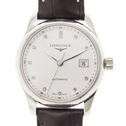 Longines Master Collection Automatic 40mm White Dial Brown Leather Strap Watch for Men - L2.793.4.77.3