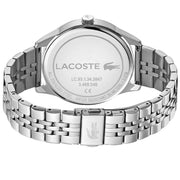 Lacoste Vienna Blue Dial Silver Steel Strap Watch for Men - 2011049