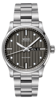 Mido Multifort Automatic Gray Dial Silver Steel Strap Watch For Men - M005.430.11.061.80