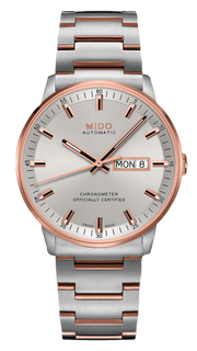 Mido Commander II Chronometer Automatic Silver Dial Two Tone Steel Strap Watch For Men - M021.431.22.031.00