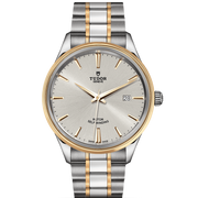 Tudor Style Automatic Silver Dial Two Tone Steel Strap Watch for Men - M12713-0003