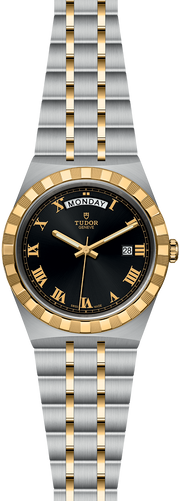 Tudor Royal Automatic Black Dial Two Tone Steel Strap Watch for Men - M28603-0003
