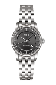 Mido Baroncelli III Automatic Grey Dial Silver Steel Strap Watch For Women - M7600.4.13.1